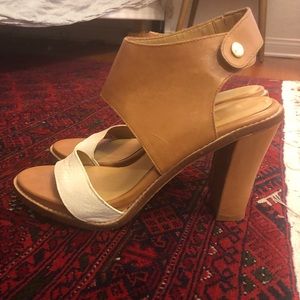 Dolce Vita tan platform sandals